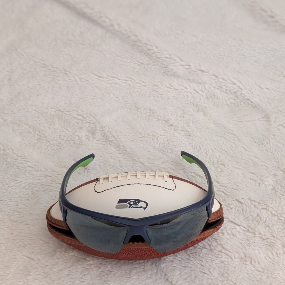 Brand New (NWOT): NFL Seattle Seahawks Sunglasses with Football Case
